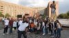 Armenia - Activists of the Armenian Revolutionary Federation pose for a photograph at the official launch of the party's local election campaign in Yerevan, 10 September 2018.