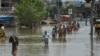 Heavy monsoon rains triggered floods Pakistan's port city of Karachi on August 27.