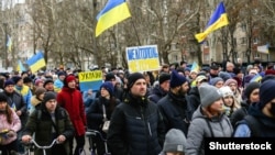 Протести в Мелітополі проти російської окупації, березень 2022 року