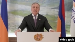 Armenia - Billionaire and opposition leader Samvel Karapetian releases a video message to supporters, Yerevan, April 11, 2026.