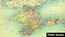 Карта Крымской АССР