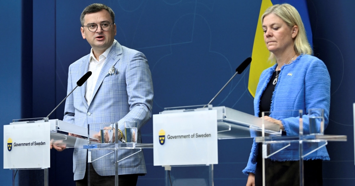 Sweden Promises More Military Aid To Kyiv During Visit By Ukrainian ...