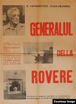 Filmul „Il Generalle della Rovere”, realizat în 1959 de Roberto Rossellini, cu Vittorio de Sica în rolul principal, a putut fi văzut și în România comunistă, în perioadele de dezgheț. Este menționat și de Nicolae Steinhardt în Jurnalul Fericirii, cu aceeiași conotație politică.