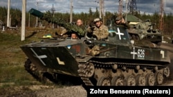  Украинские военные в Донецкой области, 3 октября 2022 года.