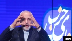محمدجواد ظریف در چهارمین کنگره حزب ندای ایرانیان در آذرماه ۹۷