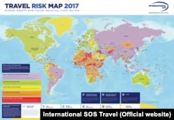 International SOS Travel Risk Map 2017