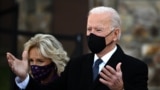 U.S. -- U.S. President-elect Joe Biden and Jill Biden attend an event at the Major Joseph R. "Beau" Biden III National Guard /Reserve Center in New Castle Airport on January 19, 2021