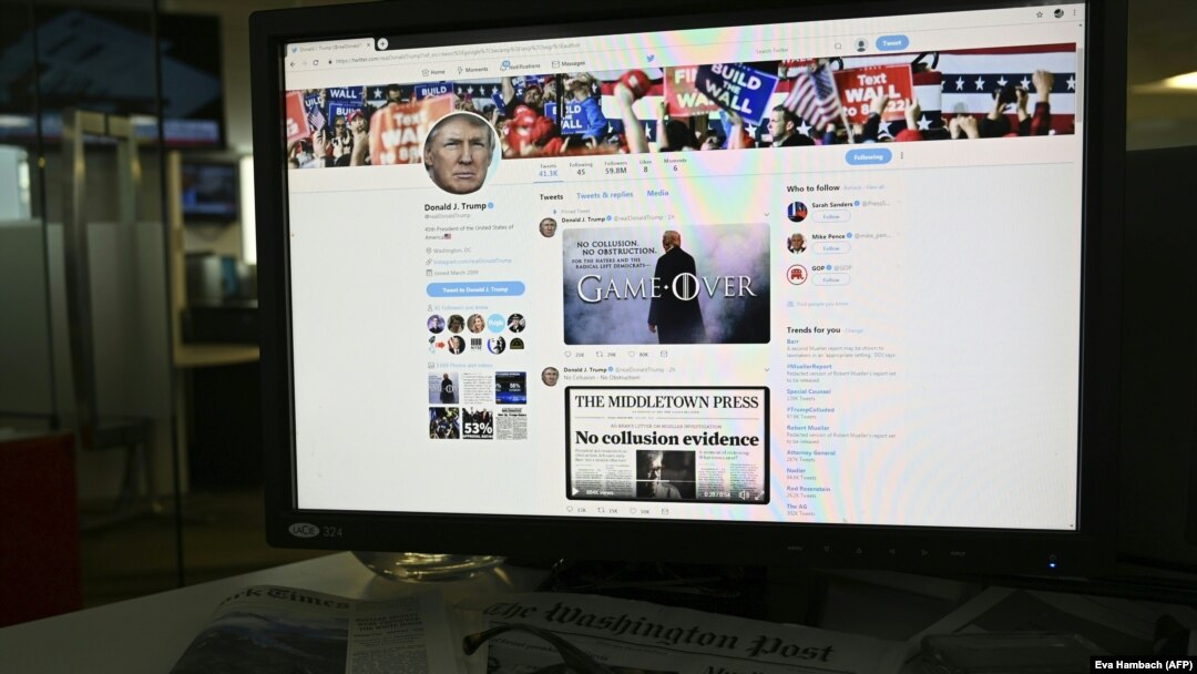Twitter profil američkog predsjednika Donalda Trumpa
