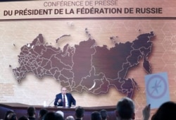 Владимир Путин во время ежегодной пресс-конференции, 19 декабря 2019 года