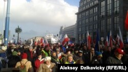 Митинг в Варшаве в поддержку Леха Валенсы, 27 февраля 2016 года 