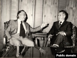 Луіс Карвалан і румынскі дыктатар Мікалай Чаушэску, 1977