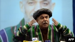 Afghan Vice President Abdul Rashid Dostum is a longtime rival of Balkh Governor Atta Mohammad Noor.