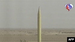 An image grab from the Arabic-language Iranian TV station Al-Alam shows a Shahab-3 missile being fired