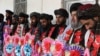 Taliban prisoners after their release from a Kandahar prison on July 12, 2020. The Afghan government last year released more than 5,000 Taliban prisoners to help kick-start peace talks in Doha.