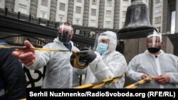 Акція протесту підприємців «Кабмін на карантин». Київ, 6 травня 2020 року