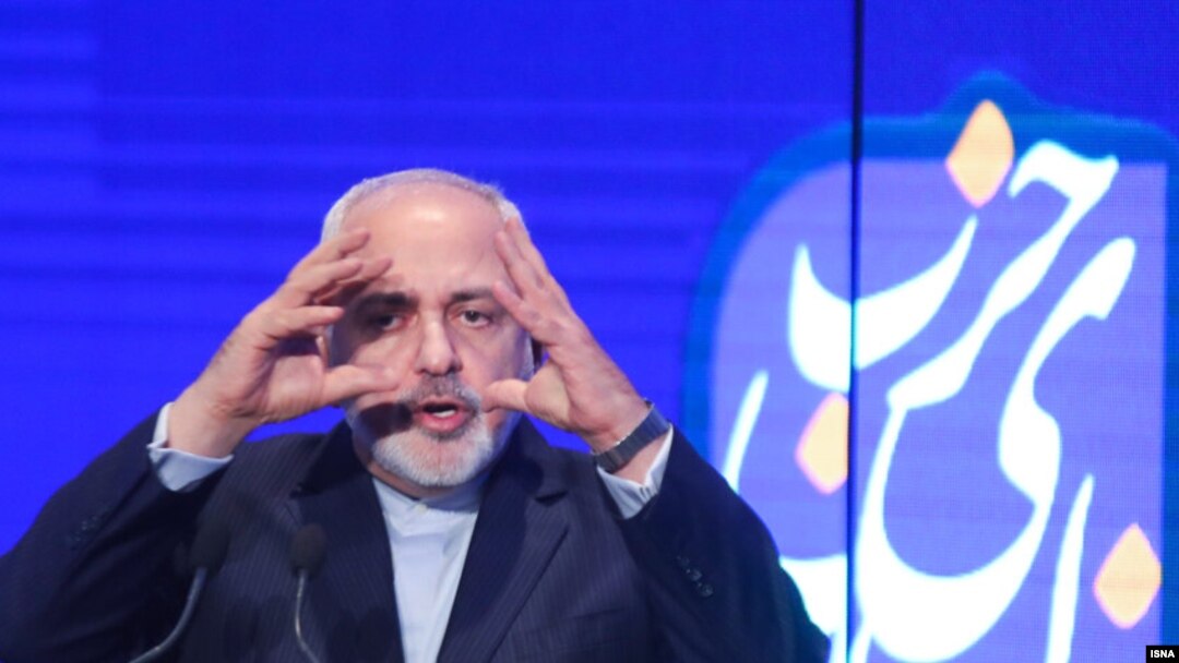 محمدجواد ظریف در چهارمین کنگره حزب ندای ایرانیان در آذرماه ۹۷