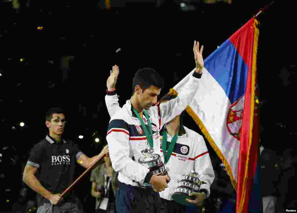 Novak Đoković, Beograd, 17. novembar 2013. Foto: Reuters / Marko Đurica 