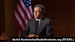 Державний секретар США Ентоні Блінкен під час інтерв'ю Радіо Свобода. Київ, 6 травня 2021 року 
