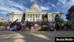 په امریکا کې د پښتون ژغورنې غورځنګ اعتراضي غونډه