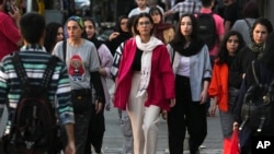 The activists hailed the growing defiance of the mandatory head covering in Iran as an "achievement" of the Women, Life, Freedom movement, which was born out of the deadly 2022 unrest that rocked the country.