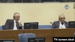 Franko Simatović i Jovica Stanišić na sudu u Hagu