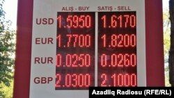 Oktyabrın 5-nə (2016) olan mübadilə məzənnəsi