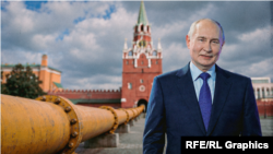 Коллаж: президент России Владимир Путин