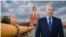 Коллаж: президент России Владимир Путин