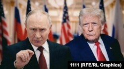 Коллаж: Путин и Трамп