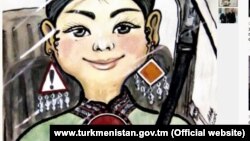 Türkmen metbugatynda çap bolan awtoulag sürýän aýallary ýaňsylaýjy karikatura 