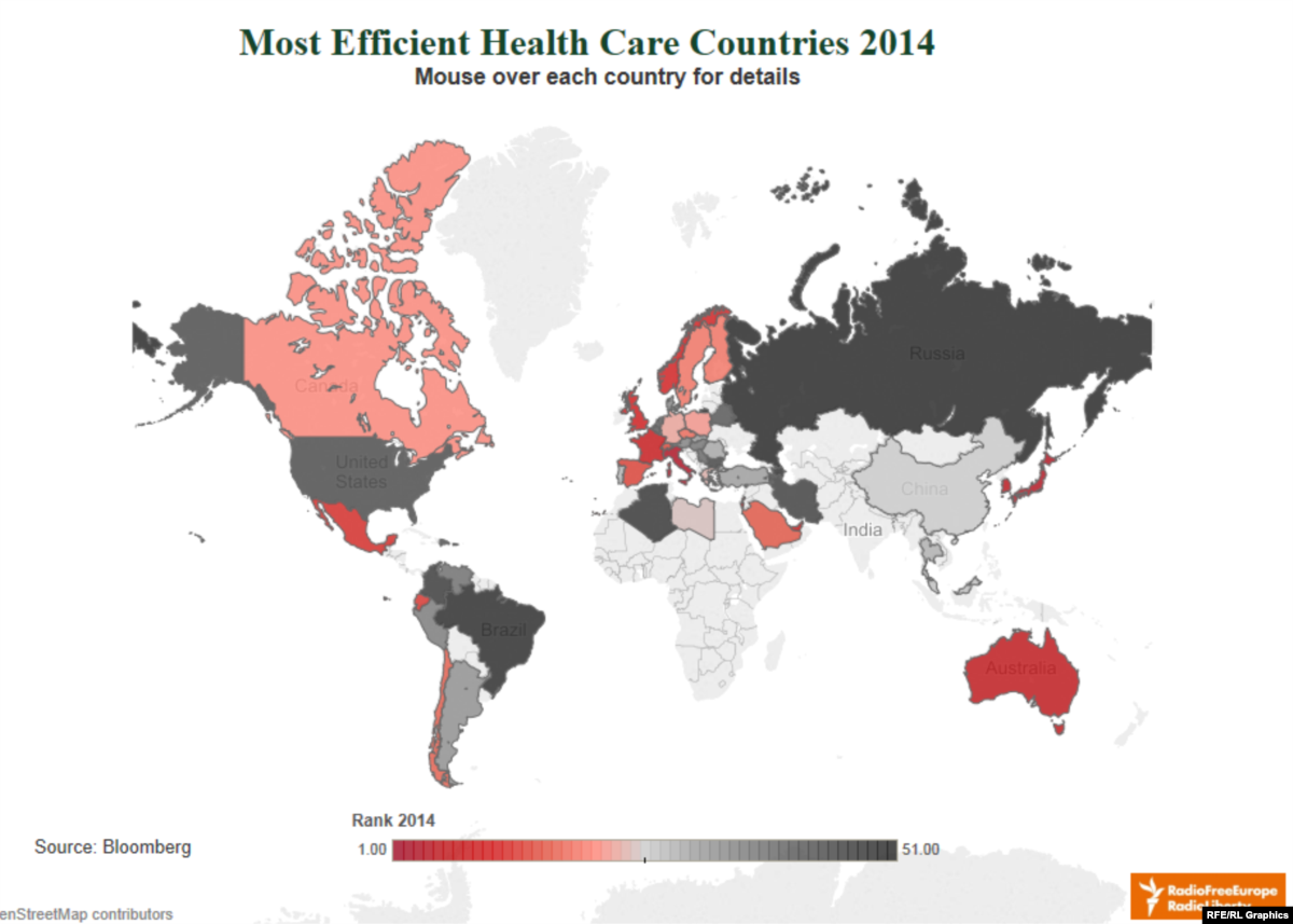 Bloomberg Ranks World's Most Efficient Health-Care Systems