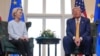 Урсула фон дер Ляйен жана Дональд Трамп. 2025-жылдын 28-июлу.