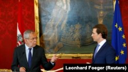 Austrijski predsjednik Alexander Van der Bellen i kancelar Sebastian Kurz 19. maja 2019