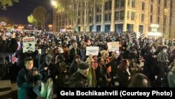 დემონსტრაციის 132-ე დღე - რუსთაველის გამზირზე მოძრაობა კვლავ გადაიკეტა.