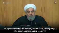 Iranian President Warns Protesters Against Using Violence