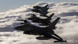 NATO warplanes patrol the skies over the Baltic states amid threats of potential Russian aggression (file photo)