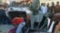 Angry protesters in the city of Urmia damaged a School janitor's car after alleged assault of a 12 years old schoolgirl. October 23, 2017.