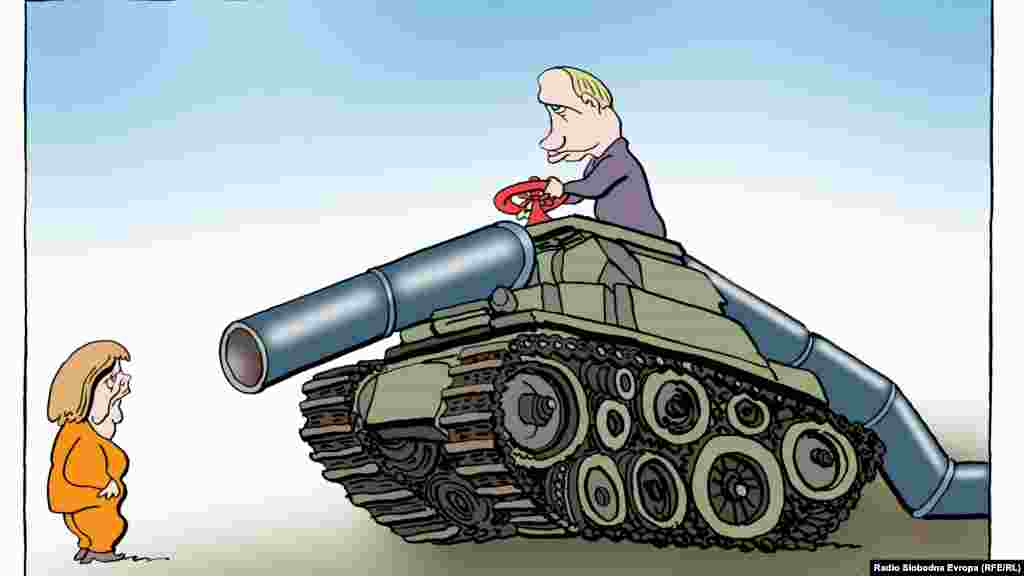 Ангела Меркель мен Путин. 