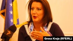Atifete Jahjaga, președinta Republicii Kosovo în cursul interviului acordat Europei Libere