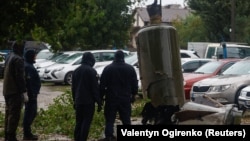 Ուկրաինա - Ռուսների արձակած բալիստիկ հրթիռի մասերը Կիևում, 24-ը սեպտեմբերի, 2026թ.