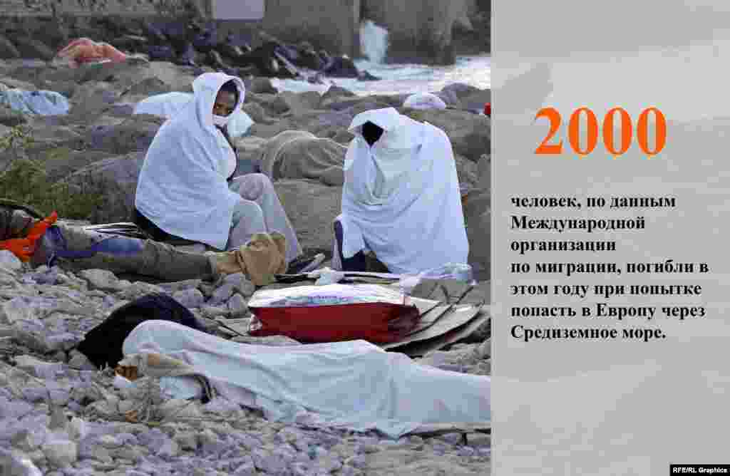 Более двух тысяч мигрантов погибли в 2015 году, пытаясь пересечь Средиземное море, чтобы добраться в Европу. По данным Международной организации по миграции (МОМ), количество нелегальных мигрантов из Северной Африки растет.