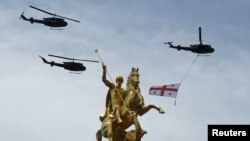 Основная военная составляющая праздника Дня независимости Грузии была сконцентрирована на площади Свободы