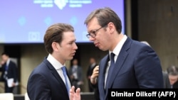 Sebastian Kurz i Aleksander Vučić, fotoarhiv