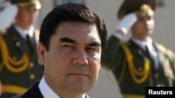 Turkmen President Gurbanguly Berdymukhammedov is known for wanting the places he visits to be spick- and-span. (file photo)