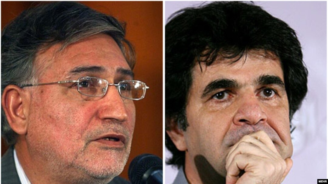 Mohammad Nourizad (left) and Jafar Panahi were arrested in the aftermath of June's presidential election in Iran.