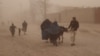 Пыльная буря в провинции Джаузджан