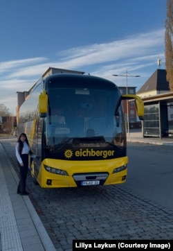 Автобус, яким кермує українка