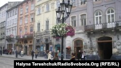 Pe o stradă din Lvov