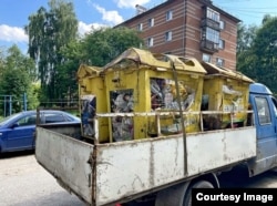 В одном из российских городов увозят контейнеры раздельного сбора