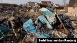 جنگنده ساقط شده روسی در چرنیهیف در ششم آوریل امسال